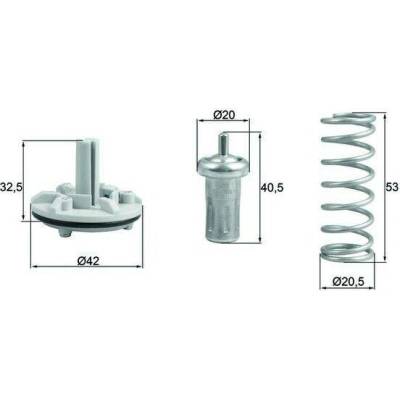 Termostat, chladivo MAHLE TX 183 80D (TX18380D)
