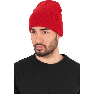 Urban Classics Шапка бийни в червен цвят Heavyweight Long BeanieUB-1501KC-00199 - Червен, размер one size