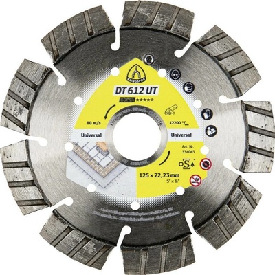 Klingspor 334045 DT 612 UT Supra diamantový řezný kotouč Průměr 125 mm Ø otvoru 22.23 mm stavební materiály, univerzální