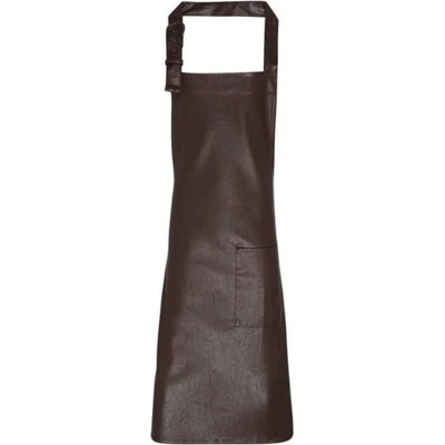 Premier Zástěra z koženky Fauxleather hnědá