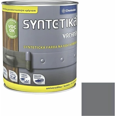 Chemolak Syntetika S 2013 vrchná farba svetlosivá/1110 0,6 l