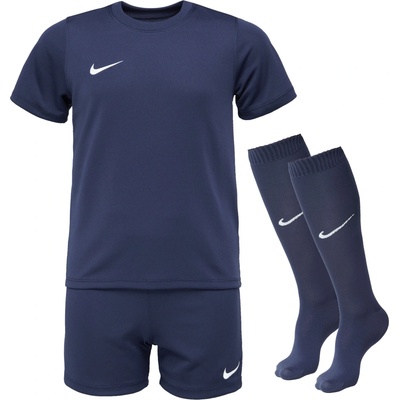 Nike detský set DRY PARK 20 SET tmavo modrá biela