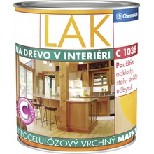 Chemolak Nitrocelulózový Vrchný lak C1038 0,75 l matný