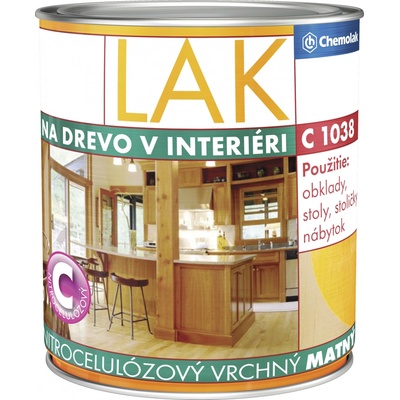 Chemolak Nitrocelulózový Vrchný lak C1038 0,75 l matný