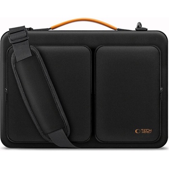 Tech-Protect Удароустойчива чанта за лаптоп 13-14 инча с 4 джоба отTech-Protect Defender Bag - Black / Orange (5906302368839)