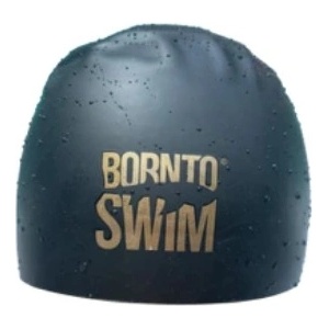 BornToSwim racing cap černo/zlatá