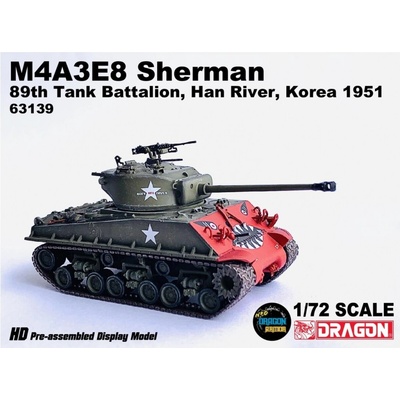 Dragon M4A3E8 Sherman US Army 89th Tank Battalion Han River Korea 1951 1:72