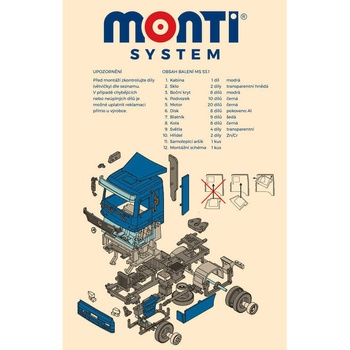 Monti System 53.1 Actros L modrá 1:48