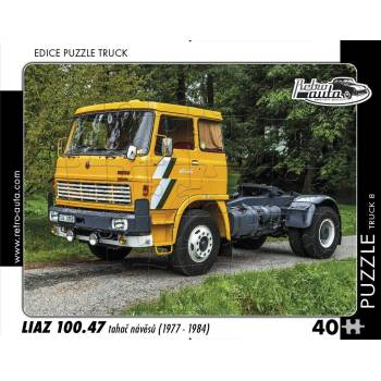 Retro cars - Puzzle TRUCK Liaz 100.47 tahač návesov (1977-1984) - 40 - 99 piese