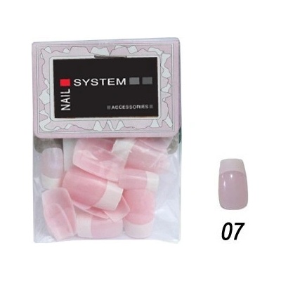 NAIL SYSTEM Nehty umělé 20ks FMN růžové