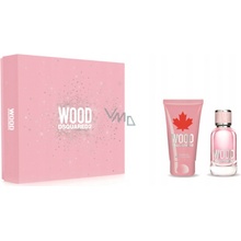 Dsquared2 Wood pour Femme toaletná voda 30 ml + telové mlieko 50 ml, darčeková sada