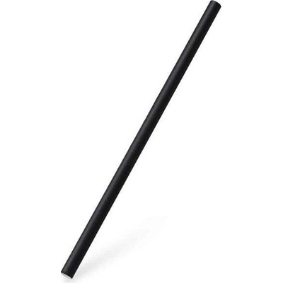 Jumbo Slámky papírové černé 20 cm 100 kusů