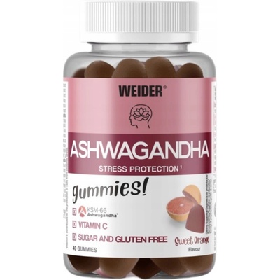 Weider Ashwagandha Sweet Orange 40 Gummies