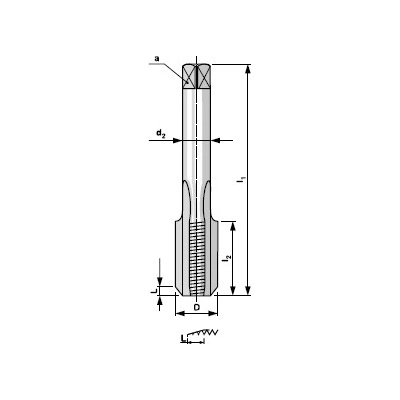 BUČOVICE TOOLS Závitník ruční sadový din 5157 g 3/4“ a hss i. (1703401)