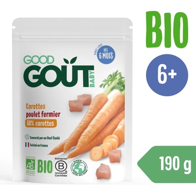 Good Gout BIO Морков с фермерско пиле (190 г)