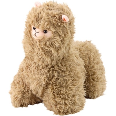 LEAN Toys Плюшена играчка Lean Toys - Лама, 40 cm, кафява (22372)