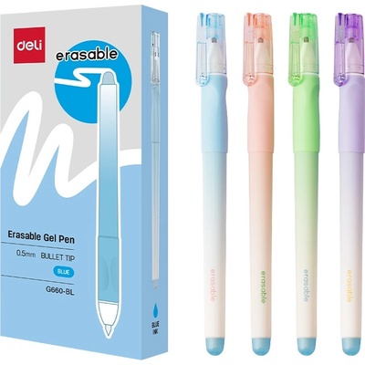 Deli erasable изтриваема химикалка EG660-BL, (10902776)