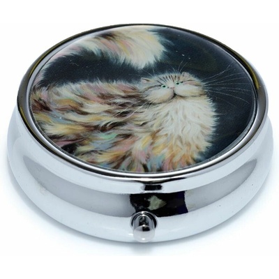 Mačacia mama Krabička na lieky s mačkou 4 varianty Číslo: barevná kočička