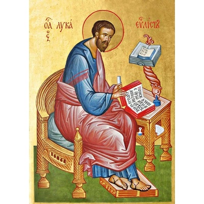 Sv. Lukáš evangelista (ikona 386) Rozměry cm: A - 8x10cm