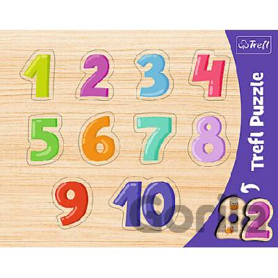 Trefl Rámčekové vkladacie puzzle - Čísla