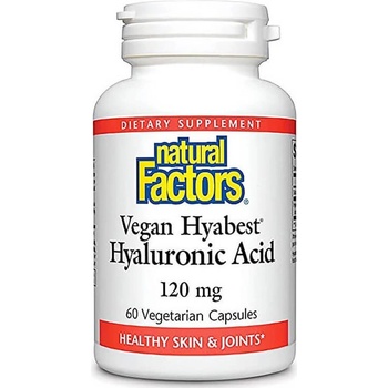Natural Factors Vegan Hyabest Hyaluronic Acid, 120 mg, 60 капсули, Natural Factors