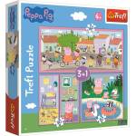 Trefl Пъзел Trefl 4 в 1 - Прасенцето Пепа (93108) - baby