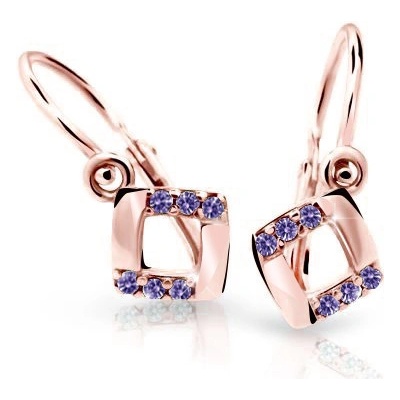 Cutie Jewellery dětské zlaté C2268R-ametyst
