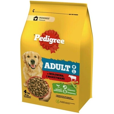 Pedigree Adult M/L s hovädzím mäsom a zeleninou 4 kg