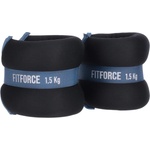 Fitforce Ankle 1, 5 kg черно, Тъмносин, бяло 1, 5 КГ (ankle_w1,5_u26a)