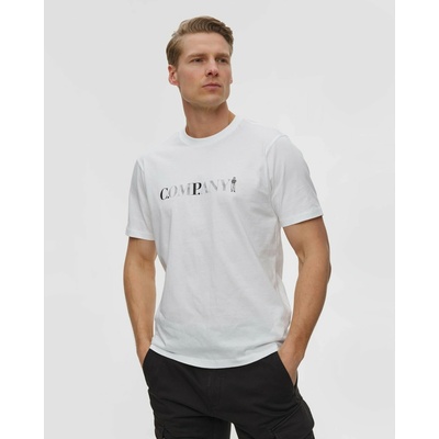C.p. Company 30/1 Jersey Short Sleeve Chest Logo biele