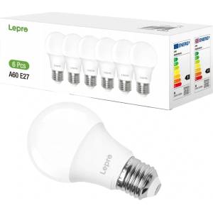 Lepro Led крушка lepro 100090-dw-eu-6 e27 8.5w 6500k 6 броя (100090-dw-eu-6)