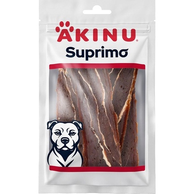 Akinu SUPRIMO Hovädzie mäkké plátky maškrty pre psov mramorovaný 75 g