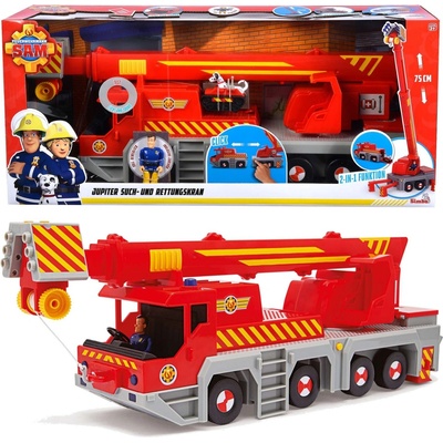 Simba Toys Hasič Sam Jupiter Pátrací a záchranný jeřáb se 2 mi