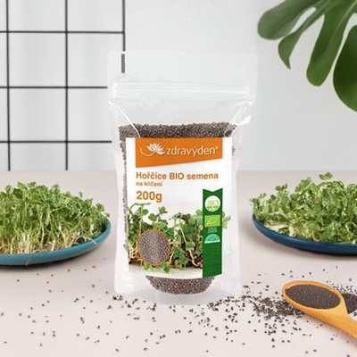 ZdravýDeň BIO Horčica semená na klíčenie 200 g