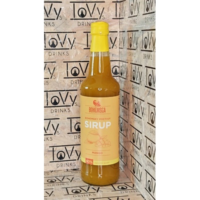 Bohemsca ovocný sirup mango sklo 500 ml