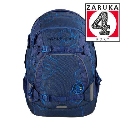 Školní batoh Coocazoo MATE Blue Motion certifikát AGR + sluchátka Zdarma