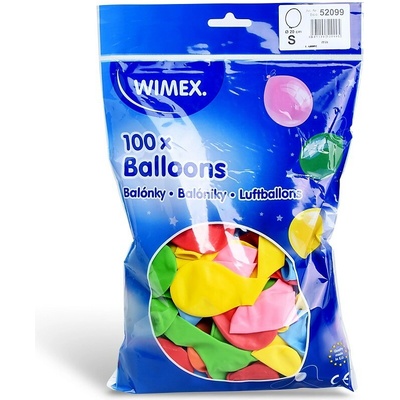 Wimex nafukovací balónek průměr 20 cm, barevný mix
