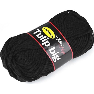 Pletací příze Tulip big 100 g Varianta: 8 (4001) černá, Balení: 1 ks 46225/99532/211784