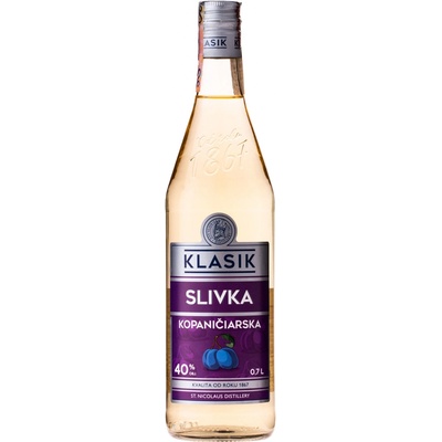 KLASIK Kopaničiarska Slivka 40% 0,7 l (čistá fľaša)