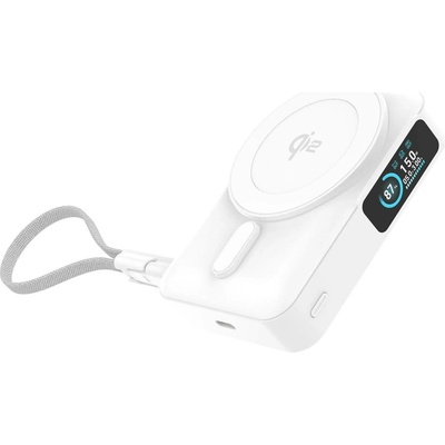 Mobile Origin s displejem Semi-Solid PB19, Qi2 - USB-C kabel, MO-TDS-PB19-WHT