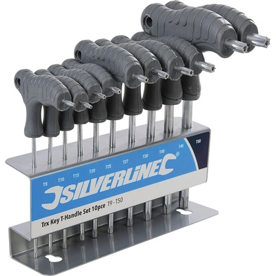 Silverline Súprava torx T kľúčov T9 - T50 - 10 ks 328015