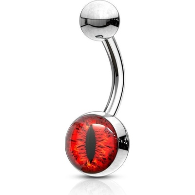 Šperky4U piercing do pupíku banánek oko BS0001-R