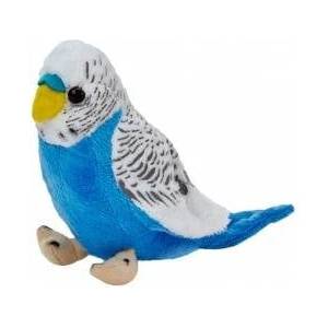 BEPPE Mascot Wavy parrot white-blue 13cm 13848