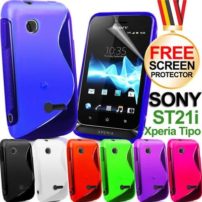 Sony Xperia tipo ST21i Силиконов Калъф + Скрийн Протектор
