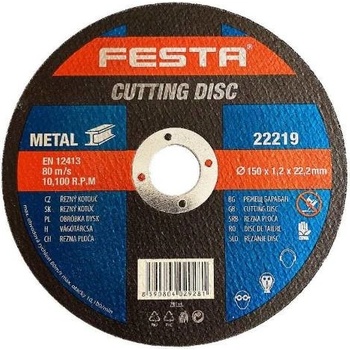 Festa Kotouč řezný 150 x 1,2 x 22,2 mm 122219