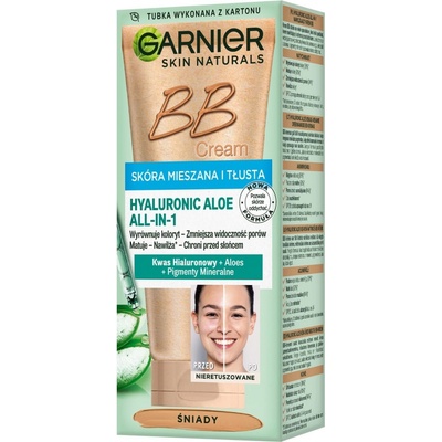 Garnier Farbiaci krém Hyaluronic Aloe All-In-1 Raňajky SPF do 10 50 ml