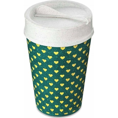 KOZIOL Koziol ISO TO GO kávový hrnek s sebou geometrický vzor 400 ml