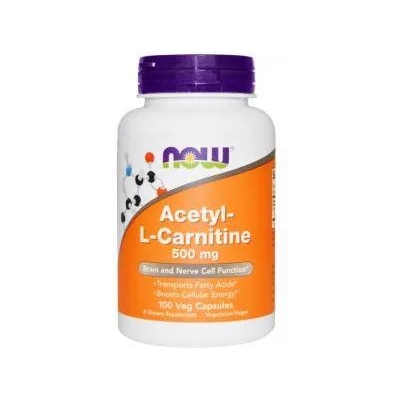 NOW Ацетил Л-Карнитин - Acetyl L-Carnitine 500 мг. - 100 капсули - NOW FOODS, NF0076