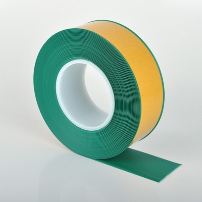 Odolná podlahová páska WT-500 se zkosenou hranou – PVC, zelená, 75 mm × 25 m