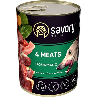 Savory Dog Adult 4 Meats 400 g
